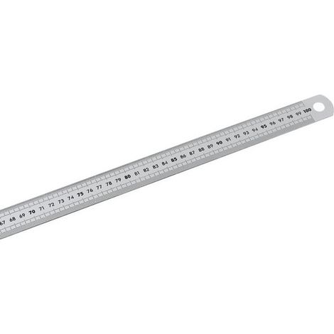 Facom – Réglet inox semi-rigide 1,5 mètres – Classe II – 2 faces graduées – Traitement antireflet – Pour précision en milieu professionnel
