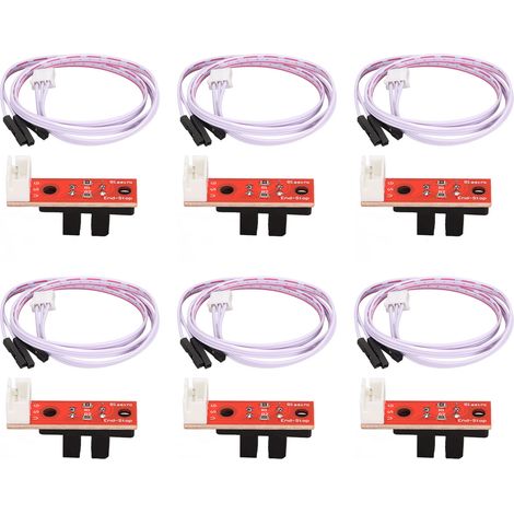 Lot de 6 interrupteurs de fin de course optiques 5V silencieux, capteur mécanique sensible pour imprimante 3D (1/5)