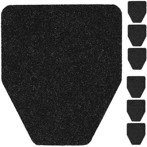Lot de 6 tapis pour urinoir – Tapis de sol antidérapants en caoutchouc lavables pour toilettes d'hommes (usage commercial) (1/4)