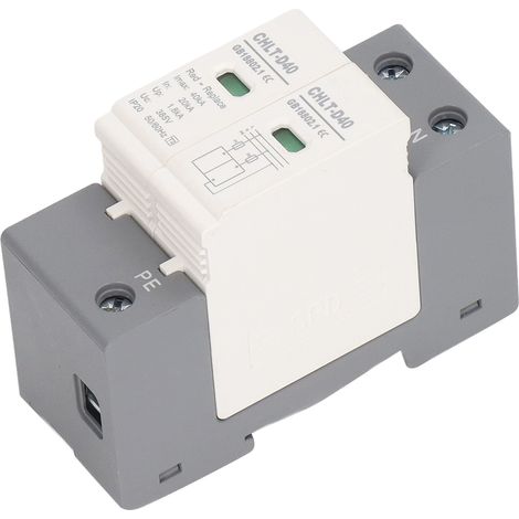 Parafoudre AC modulaire 2P 40kA 385V boîtier PC ignifuge anti-survoltage protection foudre rapide (1/5)
