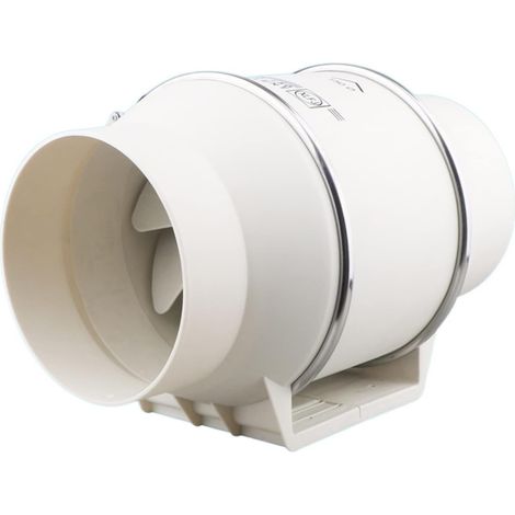 Ventilateur de plafond de ventilation d'air de RV 6 Pouces 75W Ventilateur D'extraction D'air Hydroponique À Conduit En Ligne À Faible Bruit For La Maison Salle De Bain Ventilation Évent Et Salle De C (1/5)