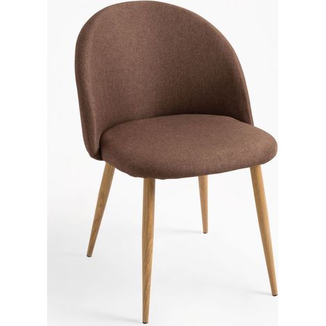 Sillas Comedor - Silla Vint Tela - Marrón