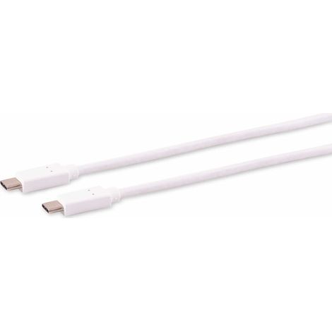 S-IMPULS USB-C Verbindungskabel, 3.2 Gen 2x2, weiß, 0,25 m