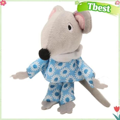 Jouet à mâcher - TBEST - Souris - Flanelle et coton - Nettoyage des dents - Bleu (1/5)