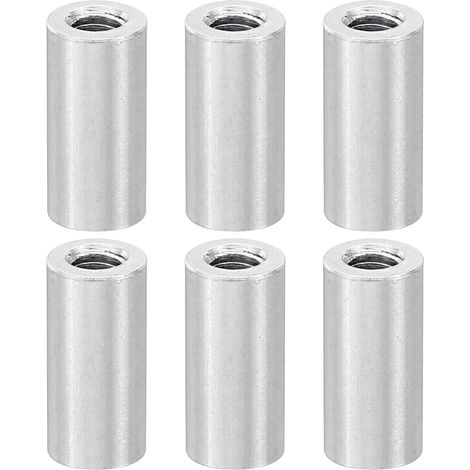 6Pcs Entretoise Filetée M3 en Aluminium 3x5x10mm Argent (1/5)