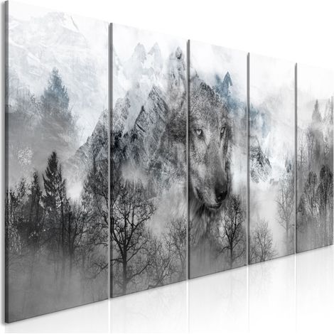 Tableau 5 Panneaux "Mountain Predator Narrow" 80 x 200 cm (1/2)
