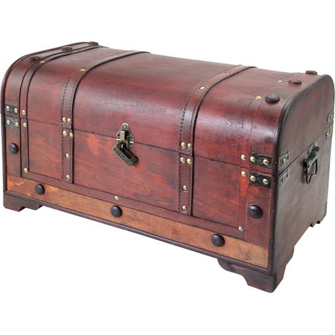 HMF 6402-154 Schatztruhe mit Schloss, Mexiko, 54 x 28 x 30 cm (1/5)