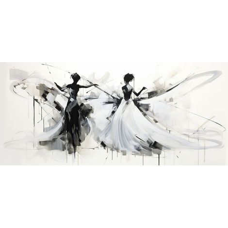 Tableau sur verre synthétique danseuse chic 65x145 cm - Impression sur Verre synthétique - Image HD imprimée sur Verre synthétique - Tableau mural décoratif - Fabriqué en France (1/4)