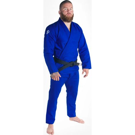 Progress Kimono/Gi BJJ Herren The Academy Blau + Weiß Gürtel Set A3