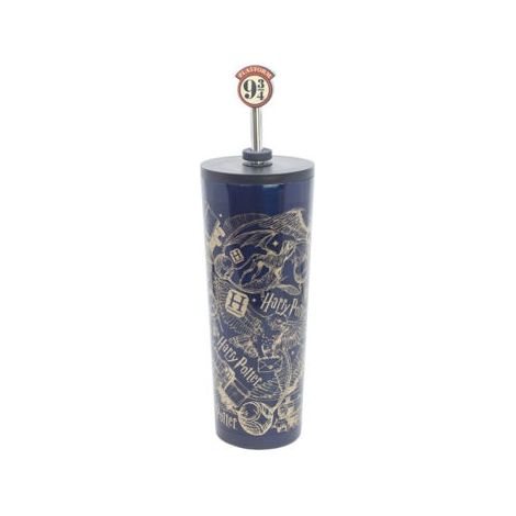 VASO TERMO INOXIDABLE C/CAÑA 3D 770ML HARRY POTTER