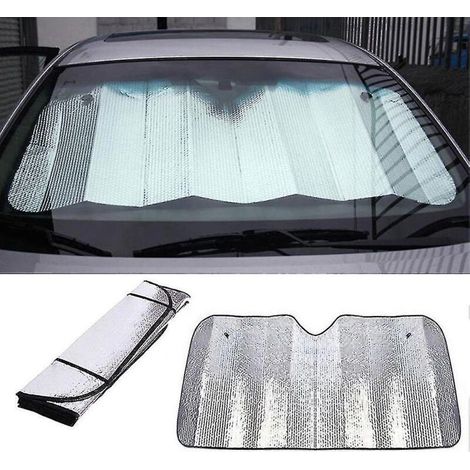Pare-soleil rigide avant pour voiture, protection solaire, visière, 140 x 70 cm (1/5)