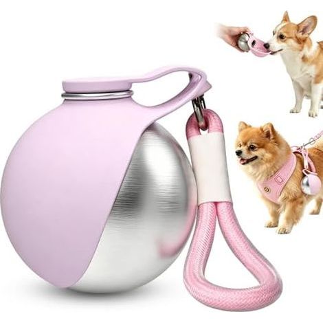 Portable Dog Water Bottle, 285ml Dog Water Bottle, Foldable Silicone Dog Bowl, Leakproof for Outdoor Walks and Hikes (1/5)