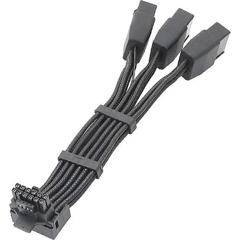 GPU RTX4090 RTX4080 Series 18AWG 3x8P 4x8P PCI-E vers 16 broches (12+4) PCIE5.0 12VHPWR-C 3x8 broches-
