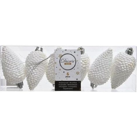 Amicasa Confezioni 6 Pigne White Iris