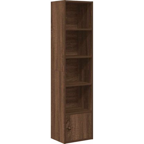 Maison Exclusive - Bücherregal Braun Eichen-Optik 31x24x127 cm Ho