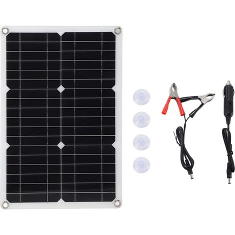 Rendement monocristallin semi-flexible de panneau solaire de 18V 20W imperméable pour le bateau de yacht de camping-car de voiture (1/5)