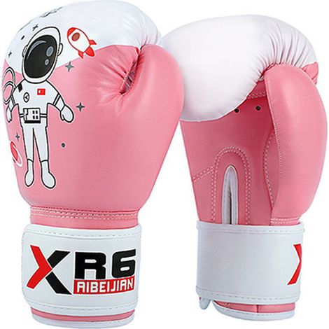 1 Paire Gants de boxe,6 oz,Cuir PU,Doublure latex,Ergonomique,Enfants moins de 1,4m (1/5)
