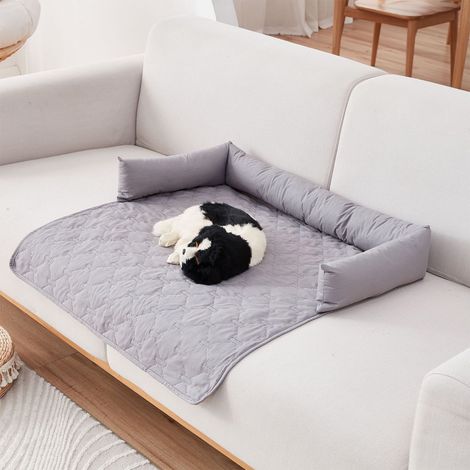 Tapis D'Entraînement Pour Animaux - Imperméable - Séchage Rapide - Lavable - Réutilisable - 75x75 cm - Gris (1/5)