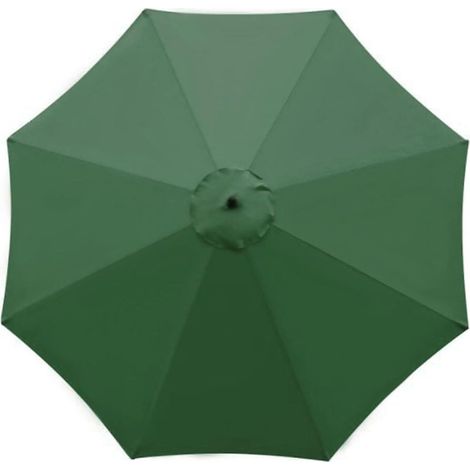 Toile de rechange pour parasol, 8 baleines, 3 mètres, verte. (1/4)