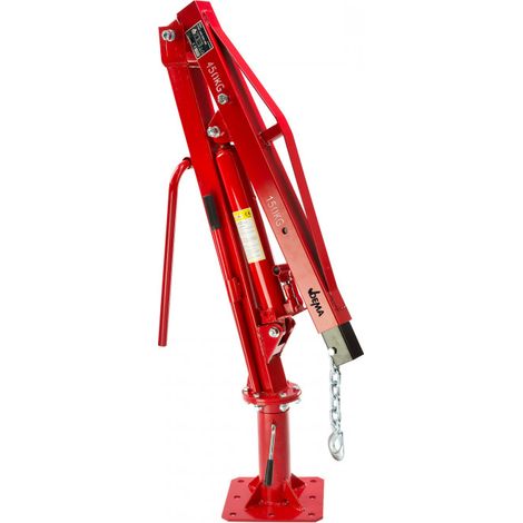 Dema – Grue d'atelier 500 kg – Hauteur de levage 1800 mm – Flèche verrouillable 620-1000 mm – Rotation 360°