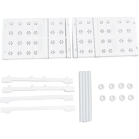 Étagère extensible pour placard, rangement ajustable 48x32x27-38cm, support d’armoire modulable, étagère de rangement pour penderie (1/5)