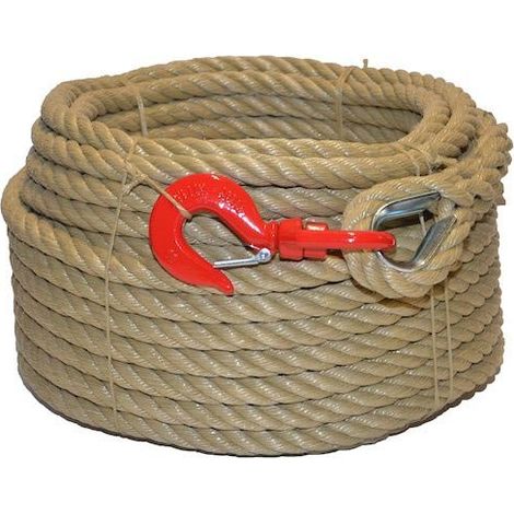 Corde a Poulie Polypropylene 25m Corderies Tournonaises