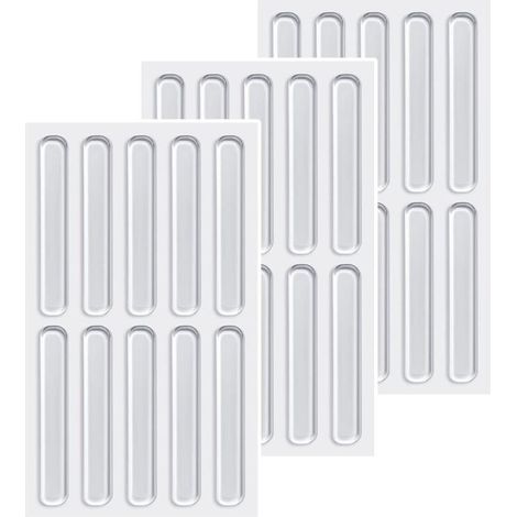 Tampons de Protection Transparents,30PCS Pare-Chocs en Caoutchouc Tapis De Meubles Tapis Anti-Bruit Transparent pour Portes D'armoires,Cuisine,Salle de Bain,Bureau (1/5)