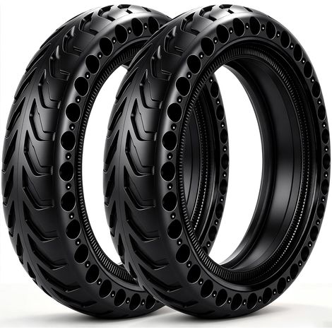 2 Pièces Pneu Plein Trottinette 8 1/2 x2 (50/75-6.1) (1/5)