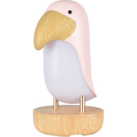 Veilleuse Enfants - Lampe Table Oiseau Bois - USB Rechargeable - Lumière Chaude Anti-Lumière Bleue - 1 Pièce (1/3)