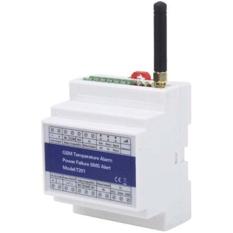 Fernüberwachung von Temperatur und Luftfeuchtigkeit per SMS und GSM, Innenthermometer, Temperaturalarm und Stromausfallwarnung (1/5)