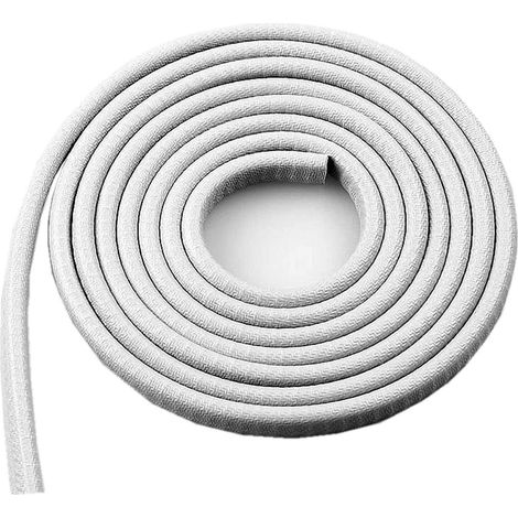 Protector de puerta de coche de 10 m, con resorte de acero en forma de U en el interior, sin necesidad de pegamento, protección de goma para puerta de coche (gris)