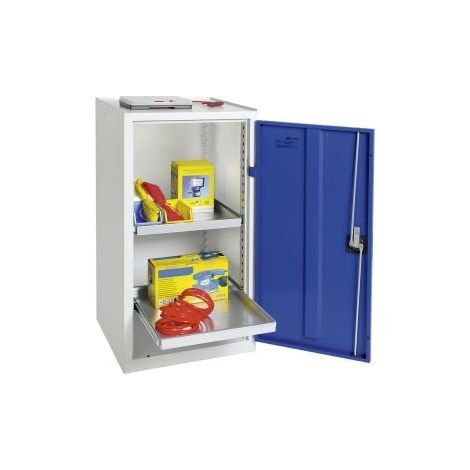 Stumpf  armadio  attrezzi  materiale  Serie  3000  grigio  chiaro  blu  genziana  +  2  ripiani  estraibili  -  3001574