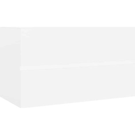 Waschbecken/Waschmuschel/Waschtischunterschrank Weiß 80x38,5x45 cm Holzwerkstoff (1/5)