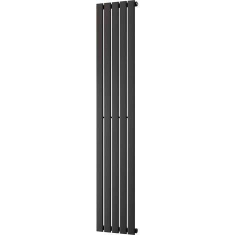 Typhoon - Black Vertical Radiator H1800mm x W340mm Single Panel (1/3)