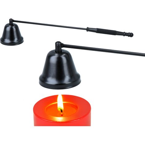 Extincteur de bougie noir, accessoire pour éclairage et décoration intérieure (1/4)