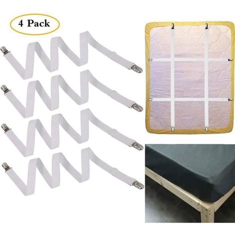 étendre 54 cm à 220 cm réglable 4 pièces sous Canapé, Matelas, draps de lit Drap-Housse Fermeture carré, Convient pour Tous Les (1/2)