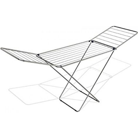 STENDIBIANCHERIA "GIMI JOLLY" ACCIAIO/ALLUMINIO SILVER 180X55X96HCM