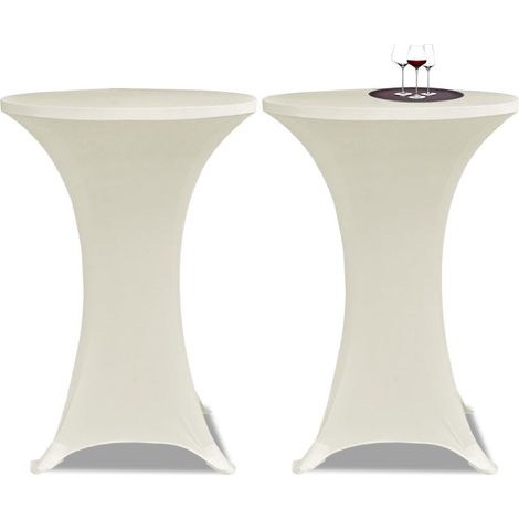 Mantel Ø70cm Stretch crema 2uds DEC022499