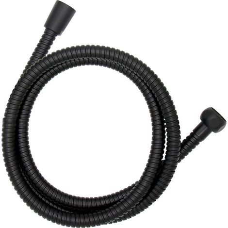 Tubo per Doccia Wenko Nero Acciaio inossidabile 1/2" 150 cm (1/4)