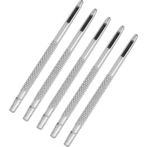 Ensemble de 20 poinçons pour cuir, en acier au carbone chromé, combinaison multi-tailles convenant aux bracelets de montre/ceintures/articles faits main, diamètre 1,5 mm. (1/5)