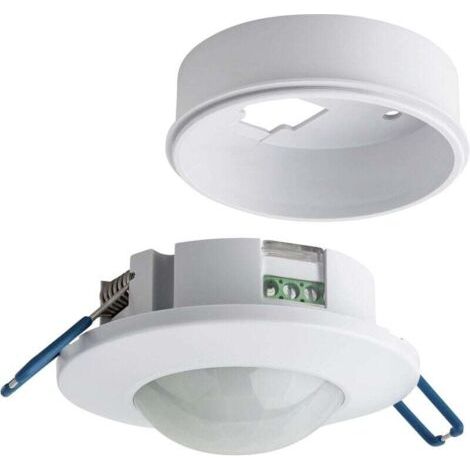 Pair Bewegungsmelder für den Innenbereich, Einbau- und Aufputzmontage an der Decke, programmierbar, Infrarotsensor, 6 m / 360°, geeignet für LEDs, max. 1200 W/500 W
