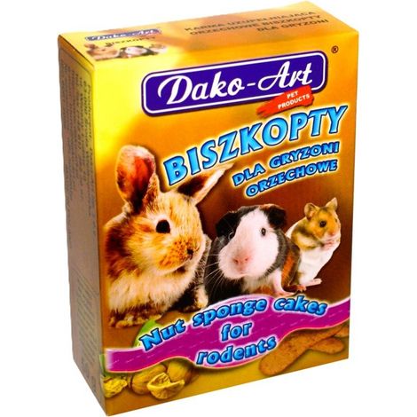 Dako-Art  Golosinas para roedores  Galletas - Galletas de frutos secos 50 g