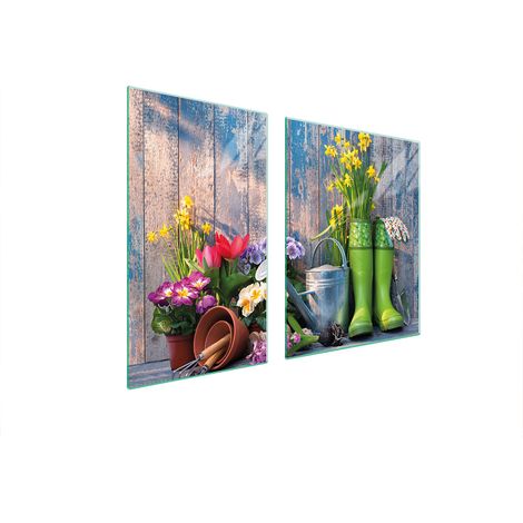 Glasplatte und Schneidebrett 100x52 Garten (1/5)