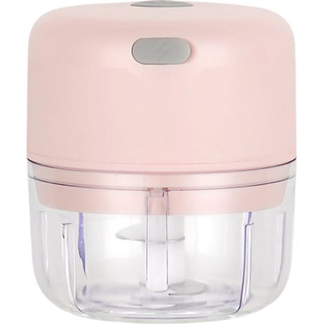 Hachoir à ail électrique rechargeable, chargement USB pour hacher les légumes en toute simplicité, lames en acier inoxydable 304 pour un broyage homogène, format compact. (1/5)