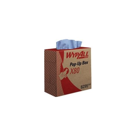 Panno WypAll® X80 8295 L427xB212 circa mm blu 1 velo 5 scatole / scatola WYPALL (1/2)