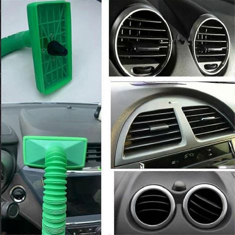 Tuyau d'extension universel pour ventilation de voiture, blanc et vert