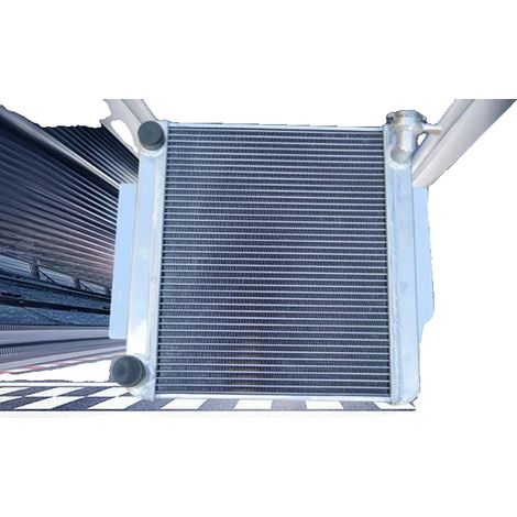 Radiateur en aluminium, taille du noyau 428mm x 340mm x 56mm, taille totale 435mm x 500mm x 150mm, diamètre d'entrée 1,38 pouces, diamètre de sortie 1,38 pouces, compatible avec Celica GT TA22/TA23 2T