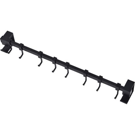 Beweglicher, multifunktionaler Topfhalter aus robustem Luftfahrtaluminium im modernen Design, Tragkraft 20 kg, 8 Haken (1/5)