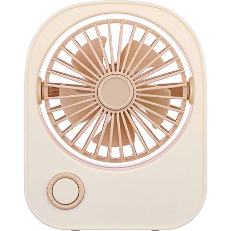 Tischventilator – USB-wiederaufladbarer Lithium-Akku – 115° Drehwinkel – 2 Geschwindigkeitsstufen – Für Schüler und Büros – 1 Stück (1/5)