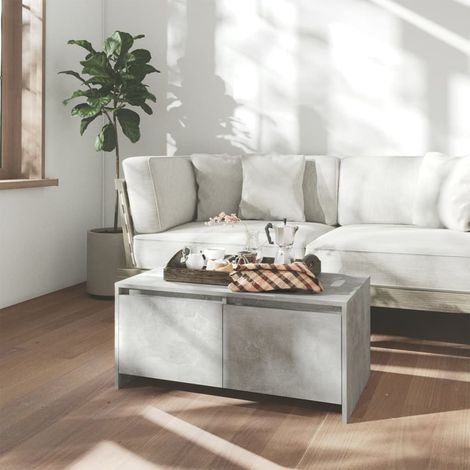 Table basse Gris béton 90x50x41,5 (1/5)